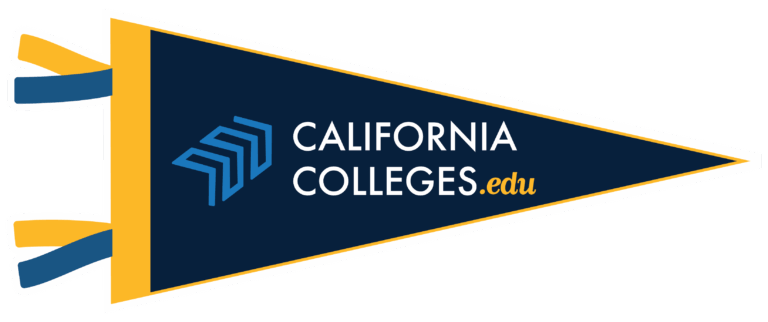 CaliforniaColleges.edu decorative pennant flag