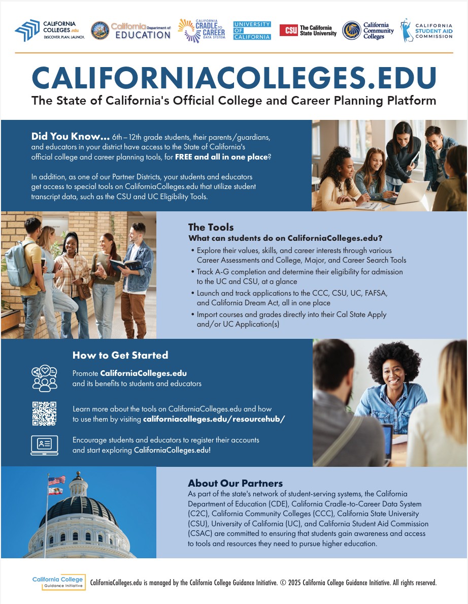 What is CaliforniaColleges.edu flyer thumbnail