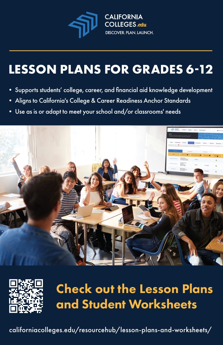 Screenshot of the Lesson Plans postcard
